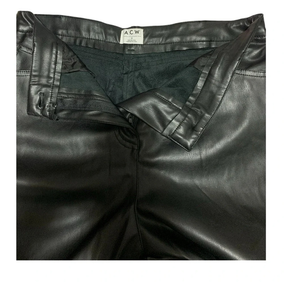 ACW STRAIGHT LEG LEATHER PANTS SIZE 9 Women - Picture 5 of 7